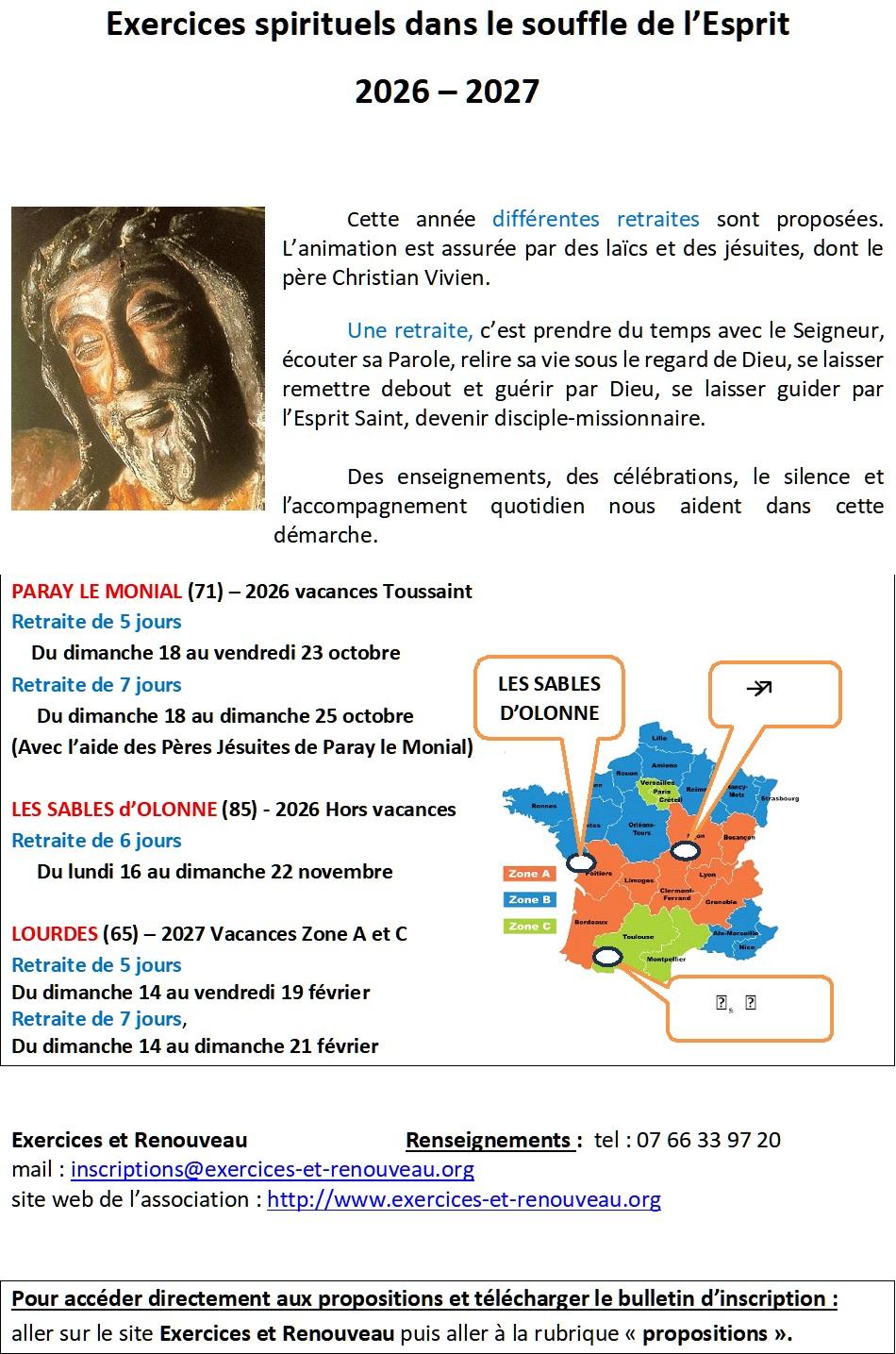 Programme retraites 2026 2027